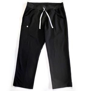 FIGS Technical Collection Cargo Scrub Uniform Pants Womens Sz LG Black